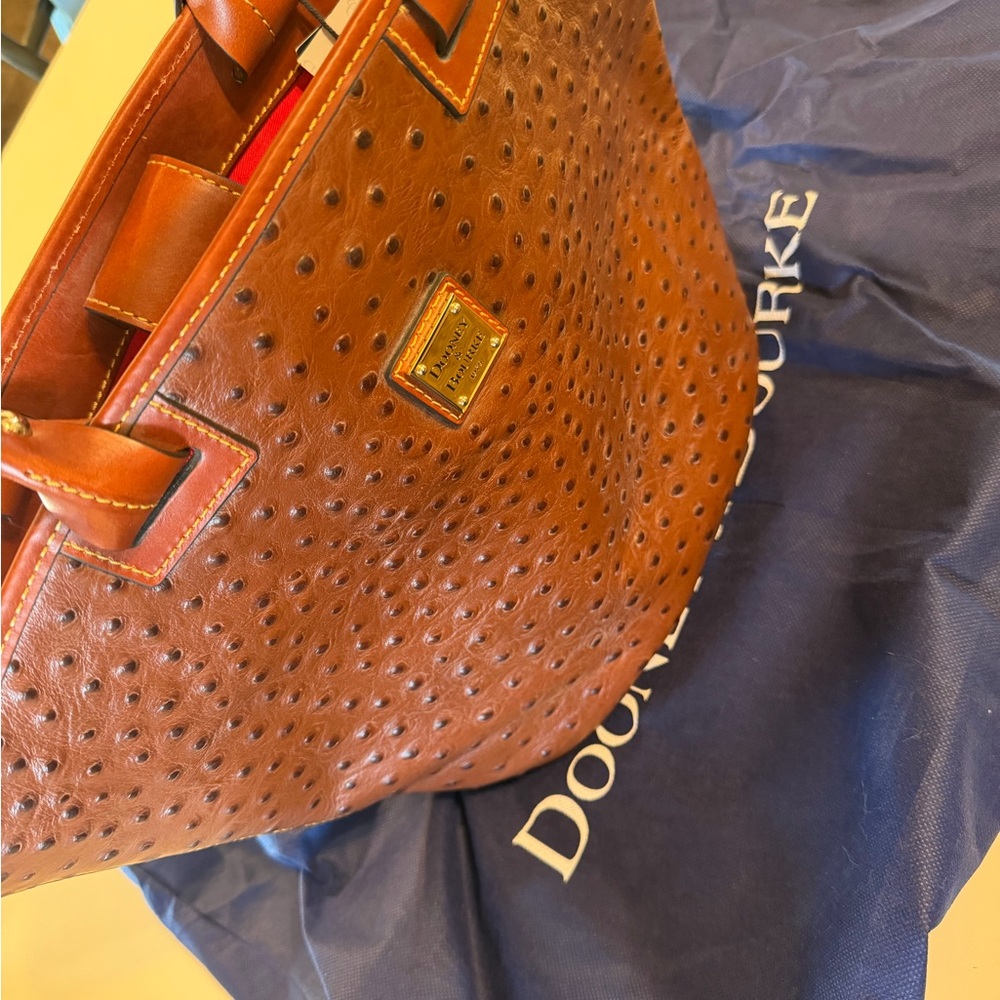 Dooney & Bourke Textured Brown Leather Bag